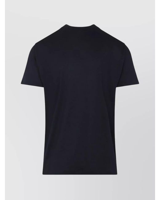 Giorgio Armani Black Silk T-Shirt Crew Neck for men