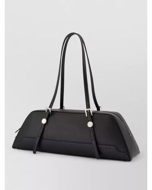 Marni Black Museo Leather Shoulder Bag