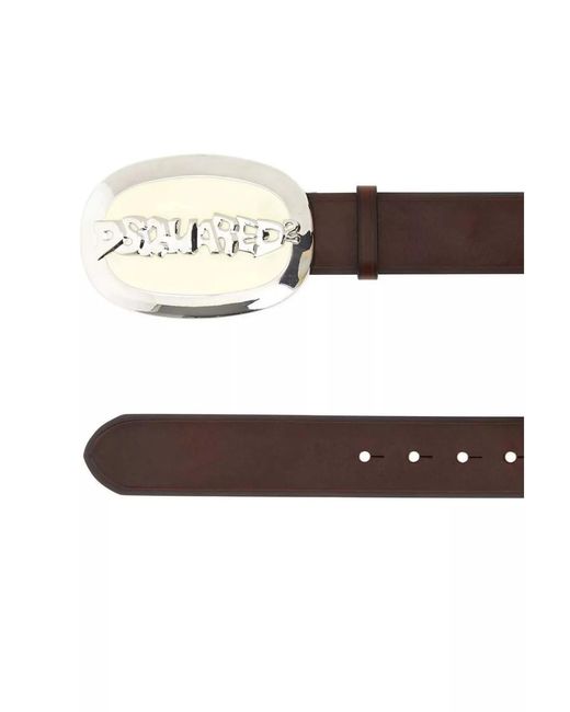 DSquared² Metallic Leather Belt