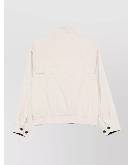 DUNST Natural Cotton Blouson Jacket High Collar