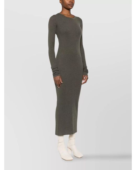 Rick Owens Gray Midi Dress