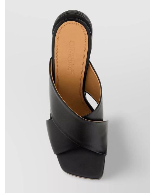 Off-White c/o Virgil Abloh Black Leather Sandals