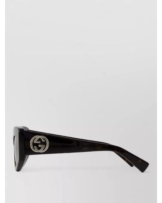 Gucci Green Acetate Sunglasses Thick Arms Tortoiseshell Frame