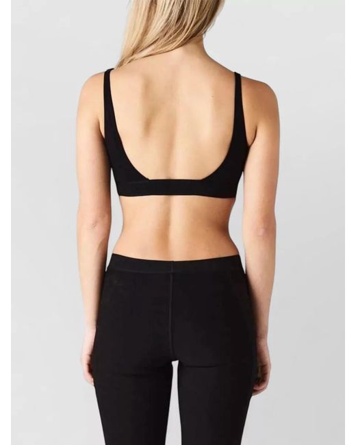 Tom Ford Black Modal Scoop Neck Bra Adjustable Straps