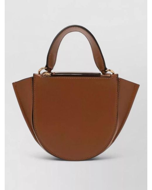 Wandler Brown Hortensia Small Crossbody Bag Top Handle