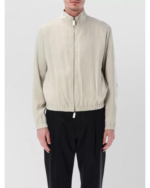 Emporio Armani Natural Zipped Jacket for men