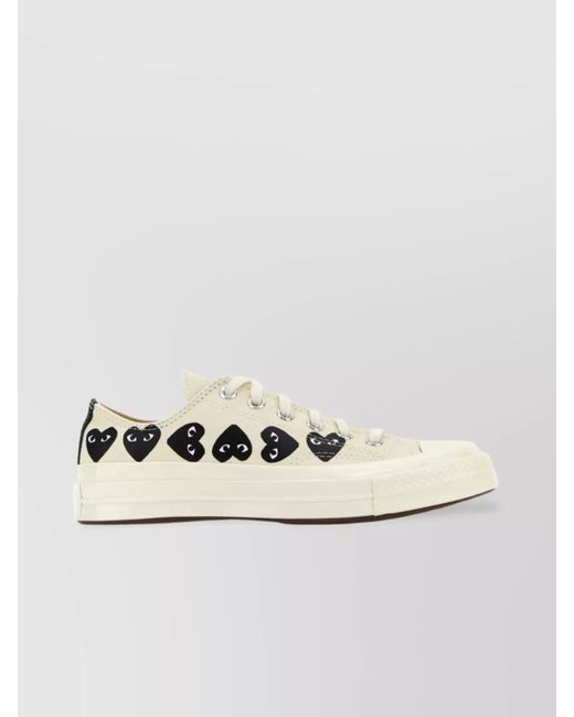 COMME DES GARÇONS PLAY Metallic Canvas Sneakers