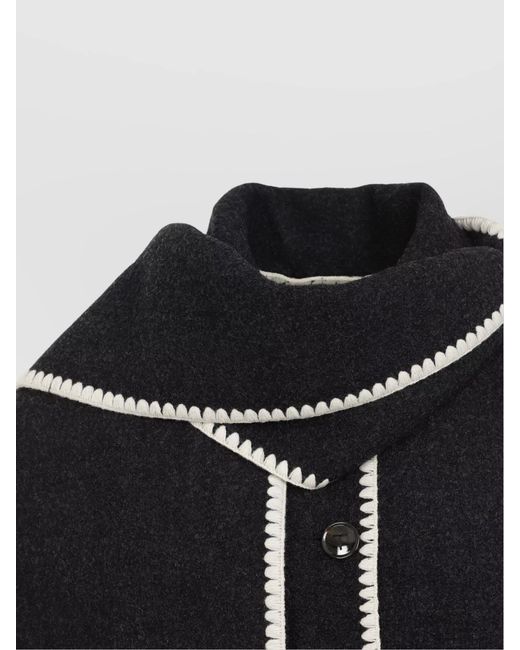 Totême  Blue Wool Cape Jacket