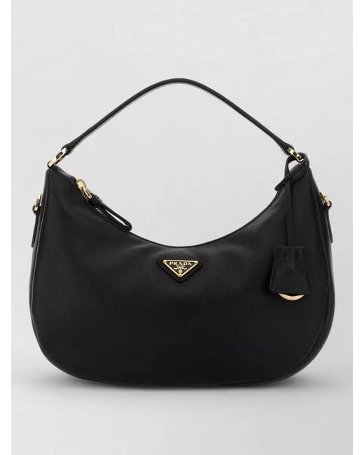 Prada Black Leather Shoulder Bag