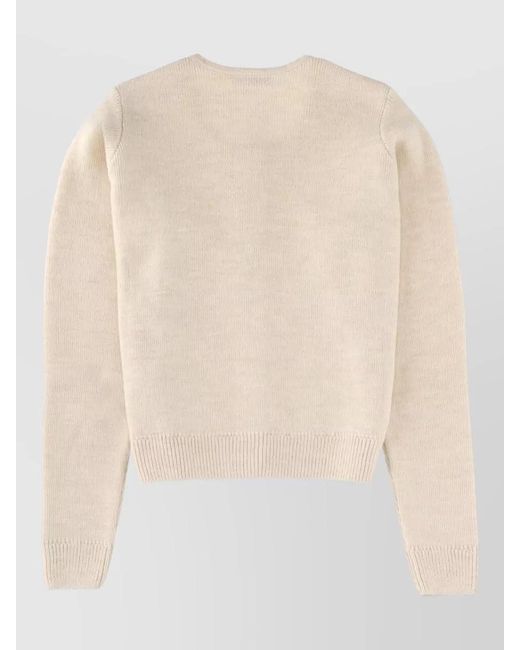 Lemaire Natural Wool Blend Cardigan