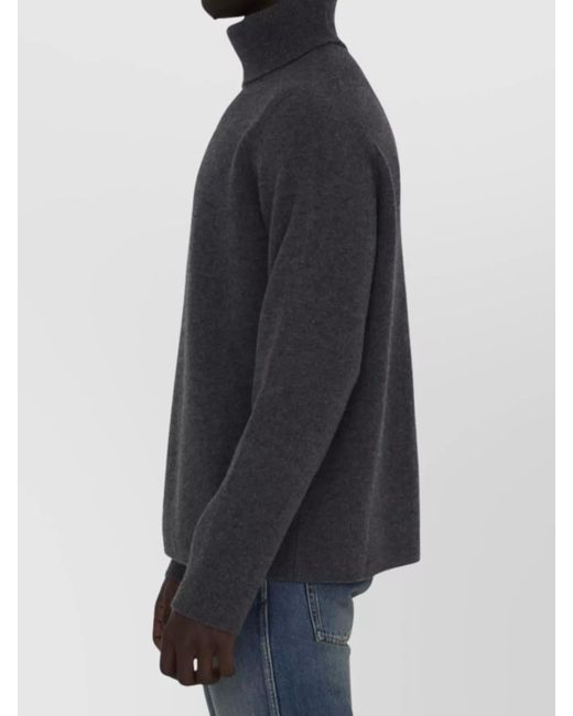 Maison Margiela Blue Wool Turtleneck Relaxed-Fit Jumper for men