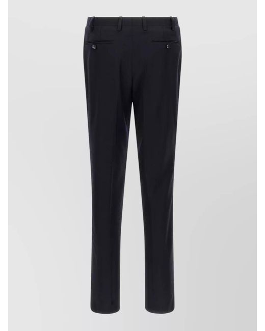 Kiton Blue Virgin Wool Cashmere Double Breasted Suit Jacket for men
