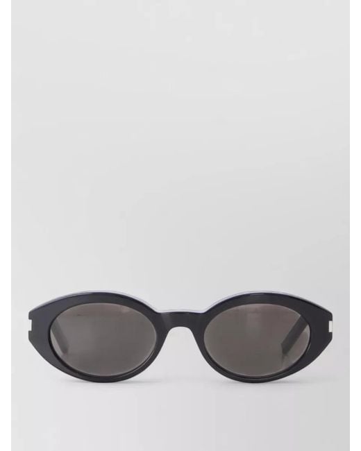 Saint Laurent Gray Sl 567 Acetate Round Pantos Sunglasses