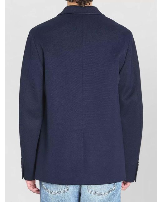 Gucci Blue Cotton Regular-Fit Blazer for men