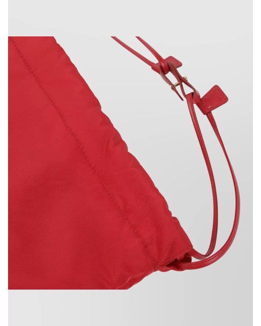 Prada Red Wish Renylon Bucket Bag Pouch