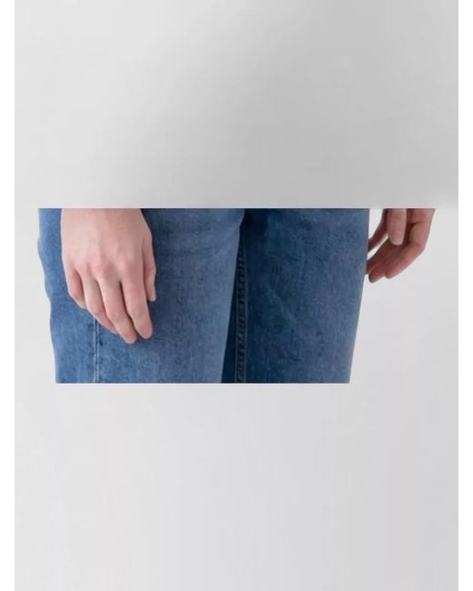 Céline Blue Cotton Cropped Loose-Fit Jacket
