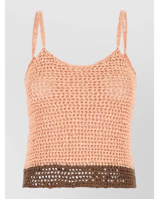 Loewe Pink Crochet Beach Top Paula Ibiza Style