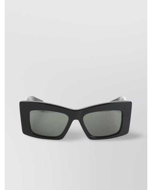 Gucci Gray Oversized Square Sunglasses