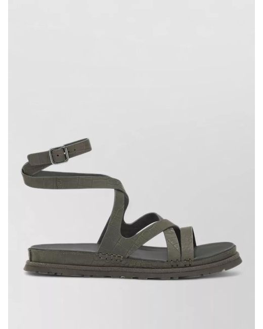 Ugg Multicolor Goldengaze Low Sandals Ankle Strap Design
