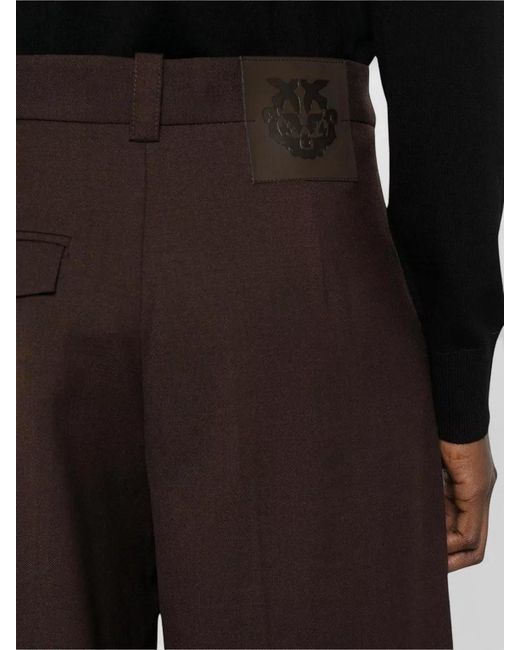 Pinko Multicolor Balbino High Waist Diagonal Tailored Pants