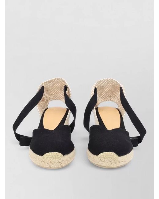 Castaner Black Canvas Espadrilles