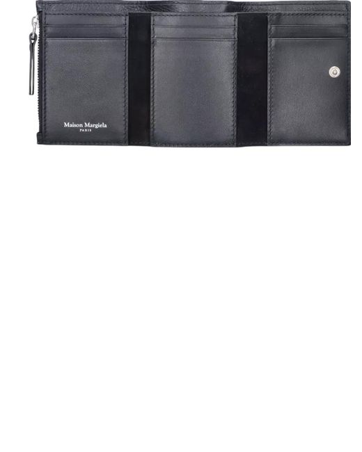 Maison Margiela Gray Compact Keyring And Card Holder Wallet