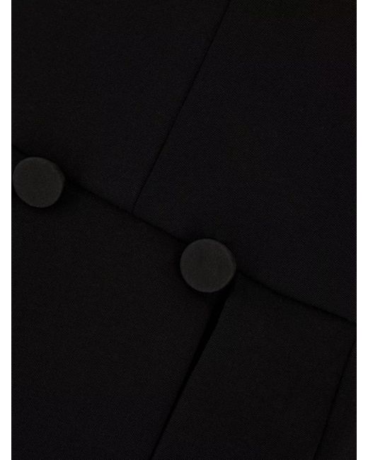 Max Mara Black Stretch Viscose Backless Vest
