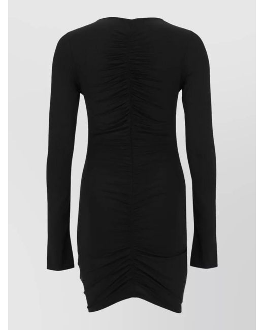 LaRevêche Black Lillibet Dress Fitted Silhouette Long Sleeves
