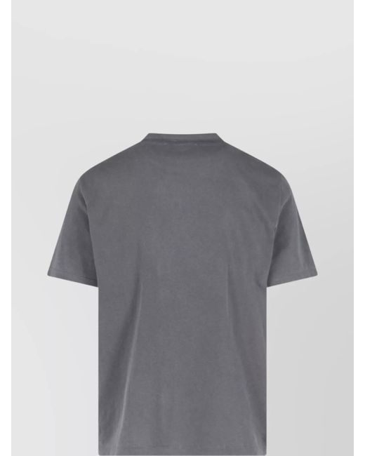 Our Legacy Gray Cotton Boxy Crew Neck T-Shirt for men
