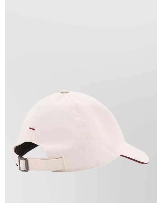 Brunello Cucinelli Pink Logo Baseball Cap for men