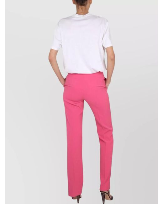 Moschino Pink Straight-Leg Trousers
