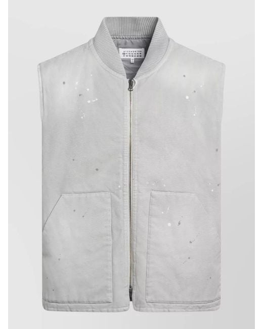 Maison Margiela Gray Long Tailored Coat Structured Design Pockets for men