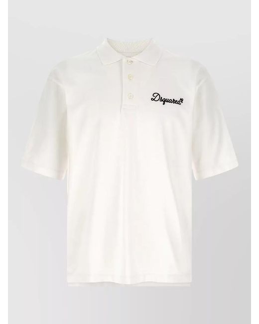 DSquared² Natural Cotton Polo Shirt for men