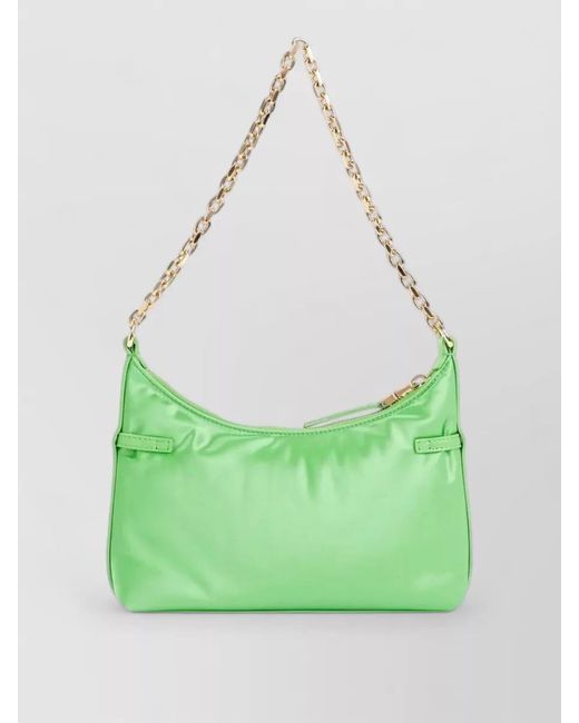 Givenchy Green Bucket Bag Chain Strap Buckle Detail