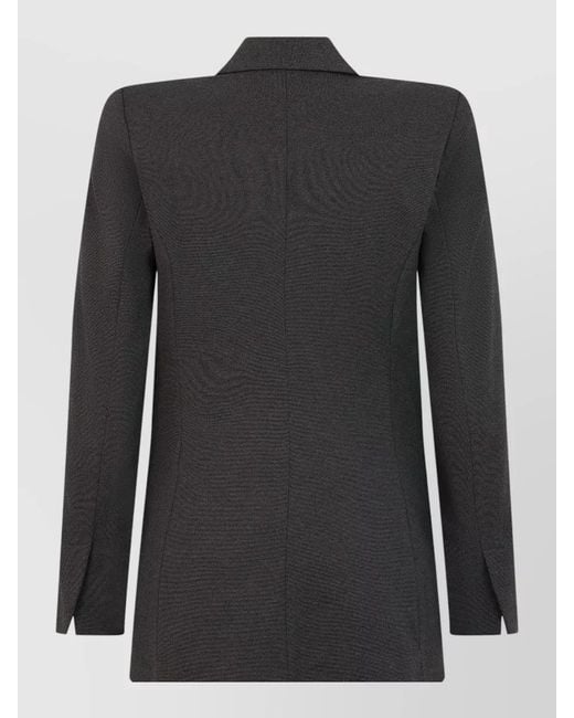 Pinko Black Double Breasted Tailored Jacket Structured Silhouette