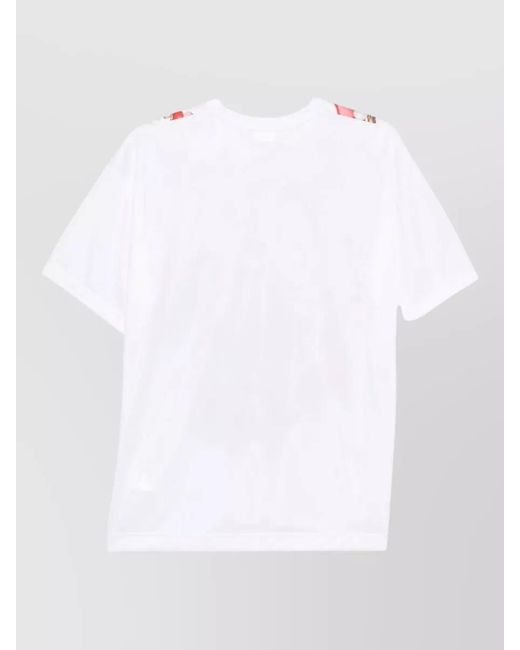 Comme des Garçons White Crew Neck T Shirt Jewellery Print