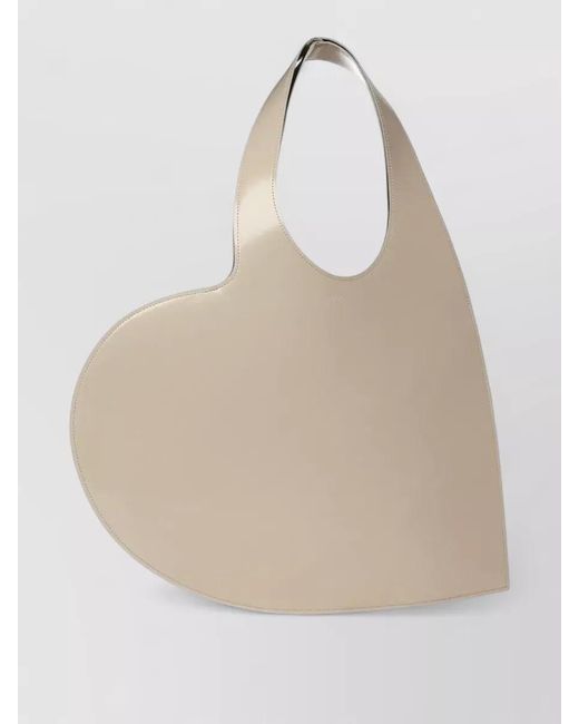 Coperni Natural Heart Leather Tote Bag
