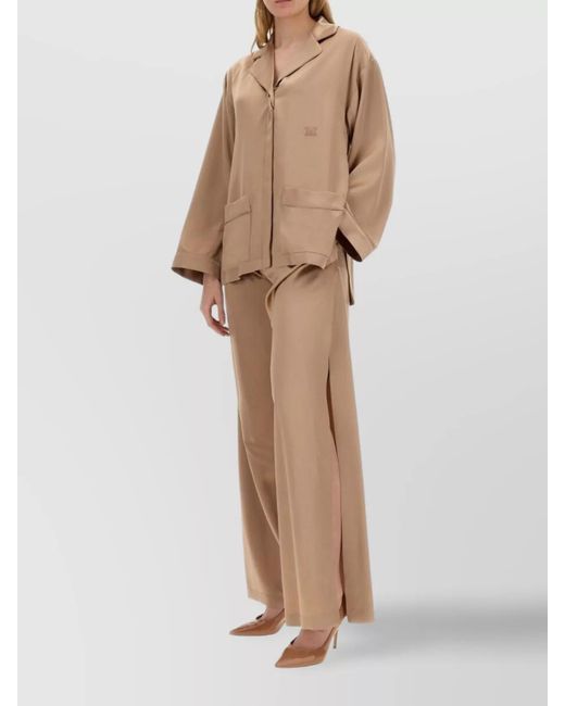 Max Mara Natural Logo-Embroidered Shirt