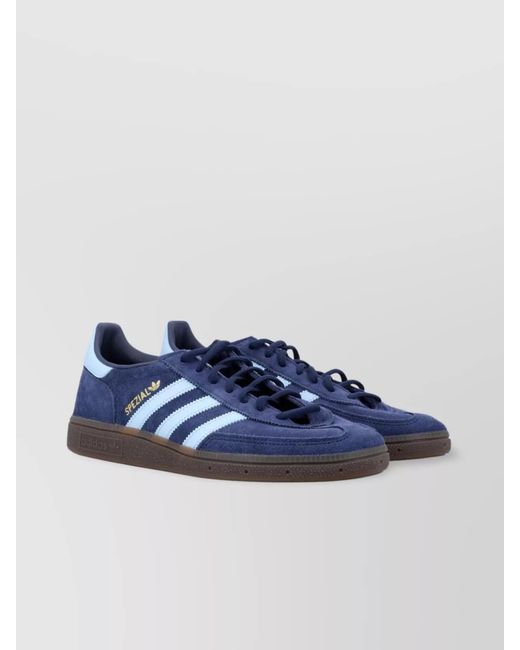 Adidas Originals Blue Leather Handball Spezial Low-Top Sneakers