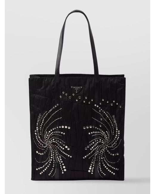 Prada Black Large Re-Nylon Tote Bag