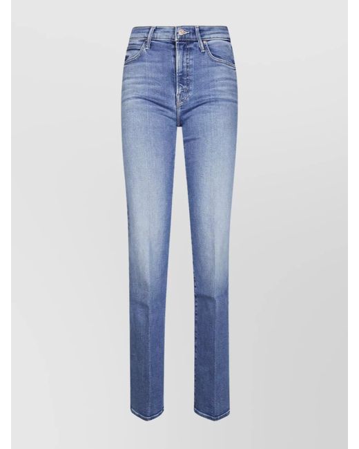 Mother Blue The Kick It Belt Loops Faded Five-Pocket