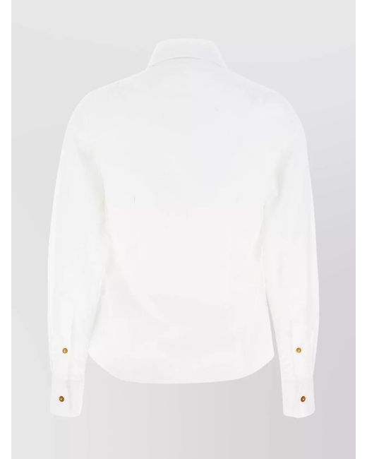Vivienne Westwood White Cotton Violin Shirt