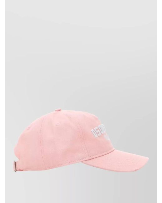 DSquared² Pink Cotton Baseball Cap