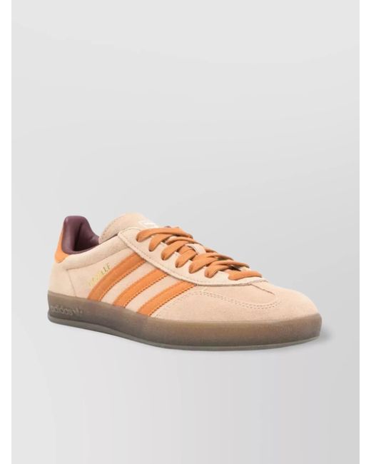 Adidas Pink Leather Low-Top Sneakers