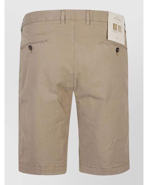 Briglia 1949 Natural Drawstring Waist Bermuda Shorts Belt Loops for men