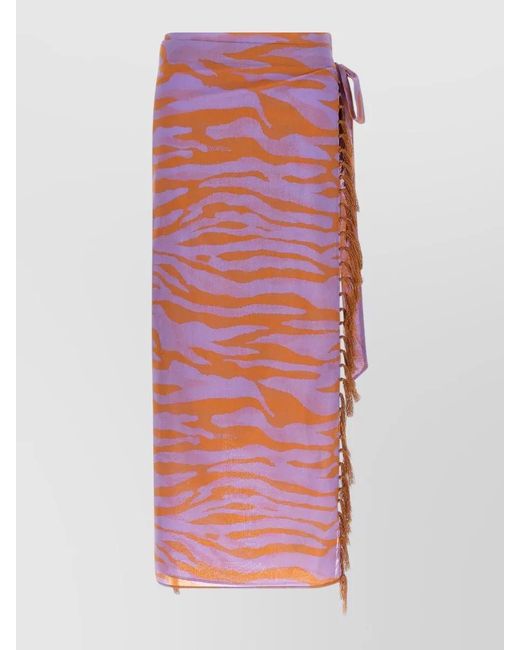 The Attico White Il Primo Bagno Wrap Sarong Skirt