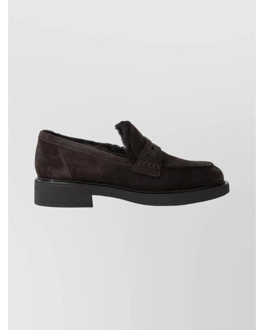 Gianvito Rossi Black Leather Loafers