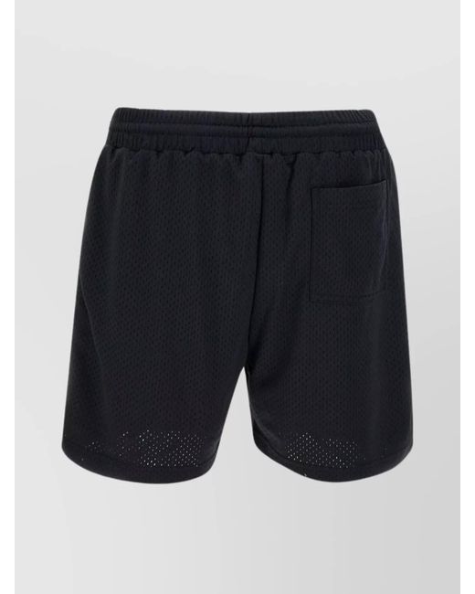 Represent Blue Logo-Print Shorts for men