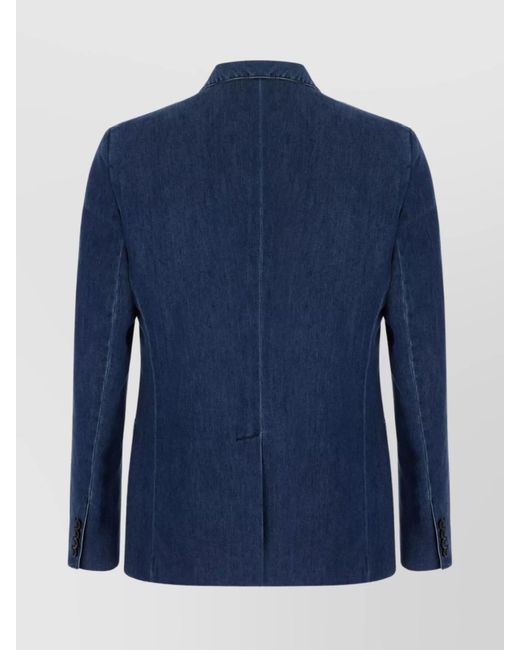 Dolce & Gabbana Blue Denim Blazer for men