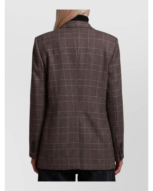Tagliatore Brown Jasmine Double Breasted Tailored Wool Jacket